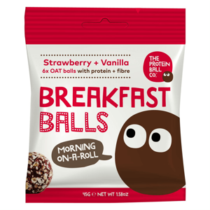 The proteín ball co Breakfast jahoda + vanilka 45 g